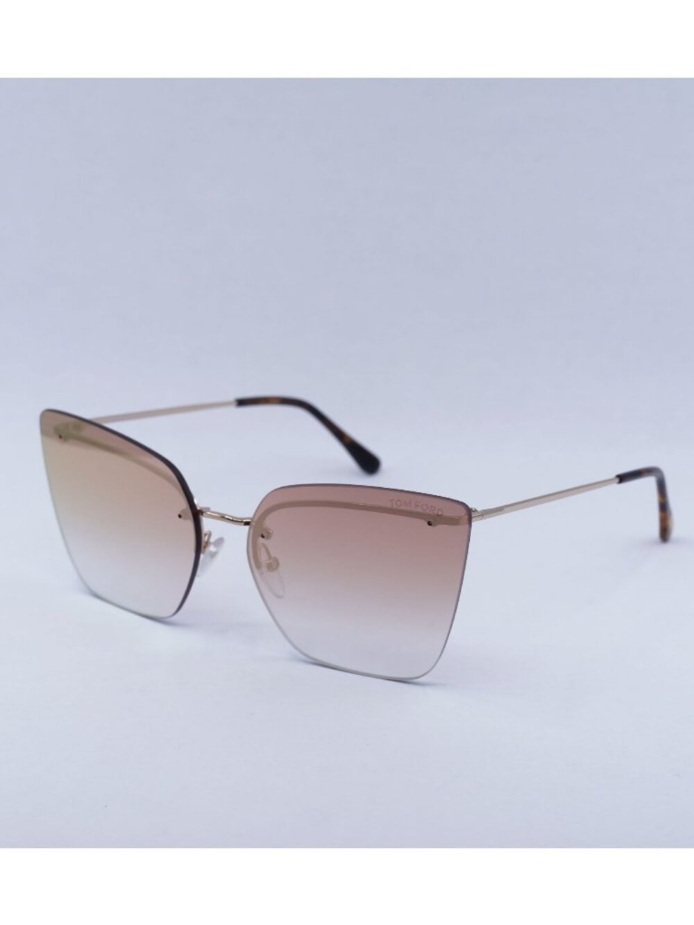 Tom Ford Camilla-02 FT0682 33G Sunglasses Gold Butterfly Frame, Brown Lenses